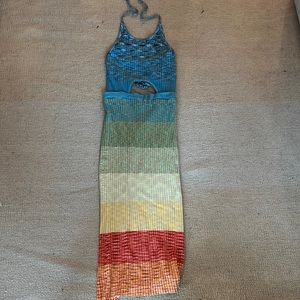 Staud striped sweater dress